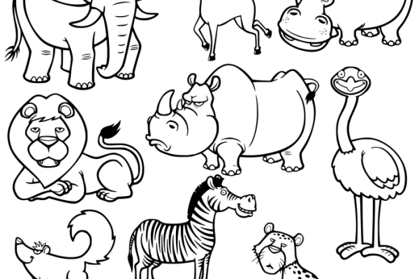 Coloring sheets animals pdf