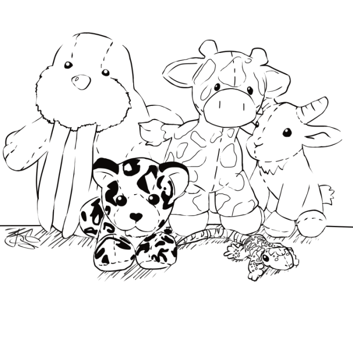 Free coloring pages of stuff animal