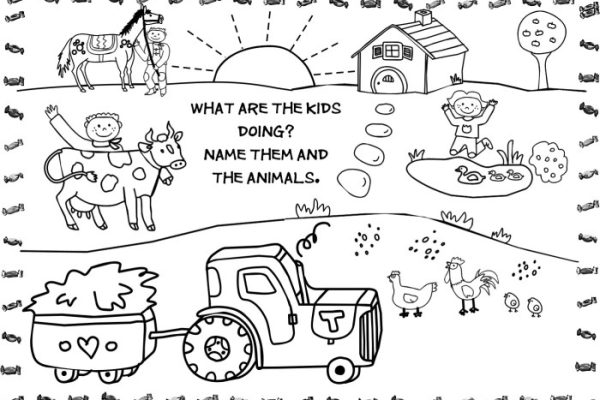 Free farm animal coloring pages for preschoolers