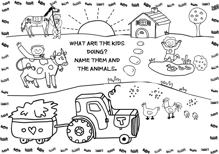 Free farm animal coloring pages for preschoolers