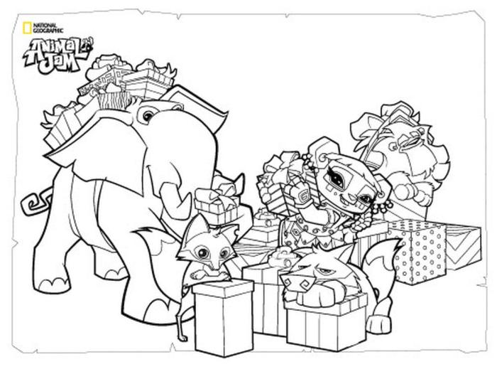 Jam animal coloring pages wolf printable