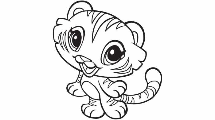 Cute baby animal coloring pages