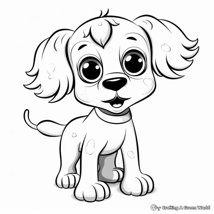 Animal coloring page big eyes