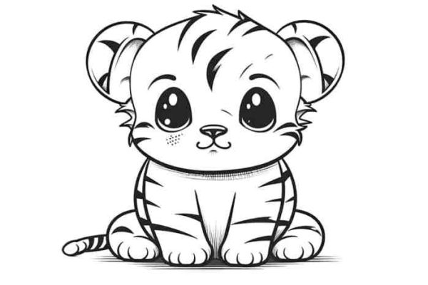 Coloring sheets to print cute animals