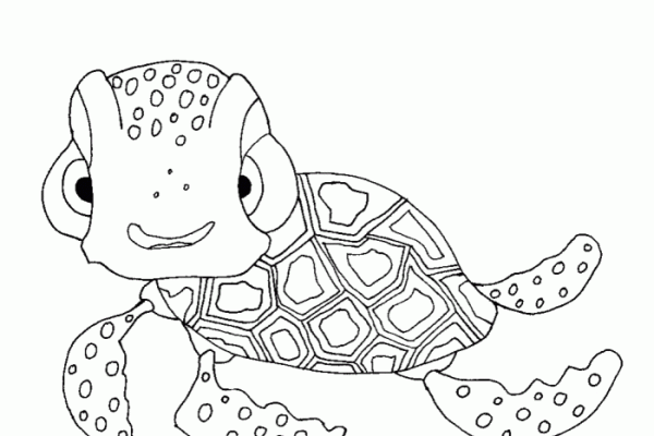 Coloring pages of baby animated dog mndela