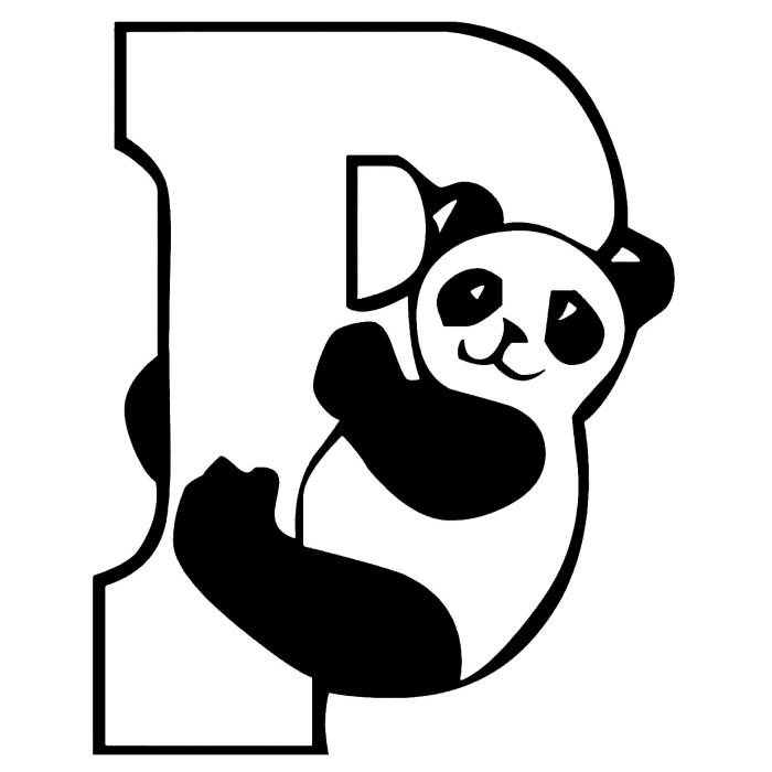 Animal faces coloring pages panda