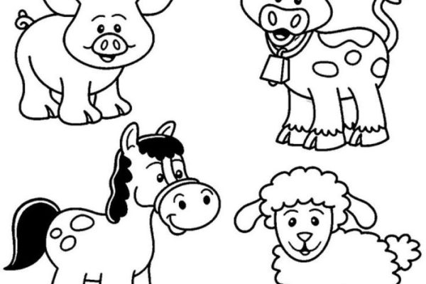 Coloring pages farm animals printable