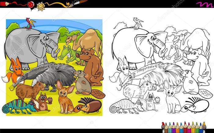 Coloring animal pages group groups color exploringnature header