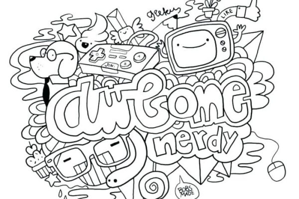 Doodle art alley free animal coloring pages