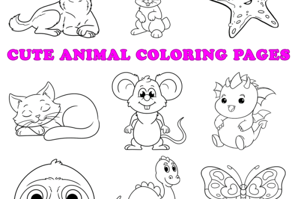 Animal captivity coloring sheet puzzle