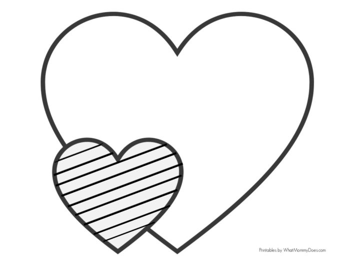 Animals with hearts coloring page