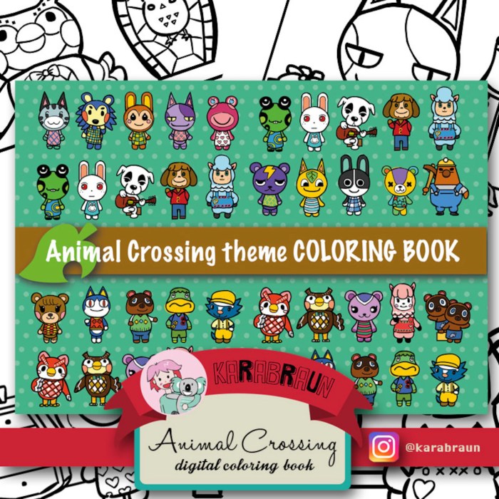 Animal crossing: coloring book