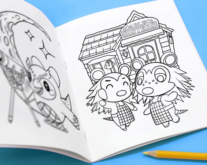 Animal crossing: coloring book