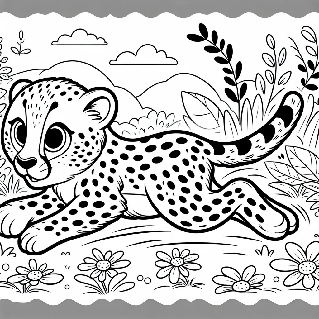 Animal coloring page peta