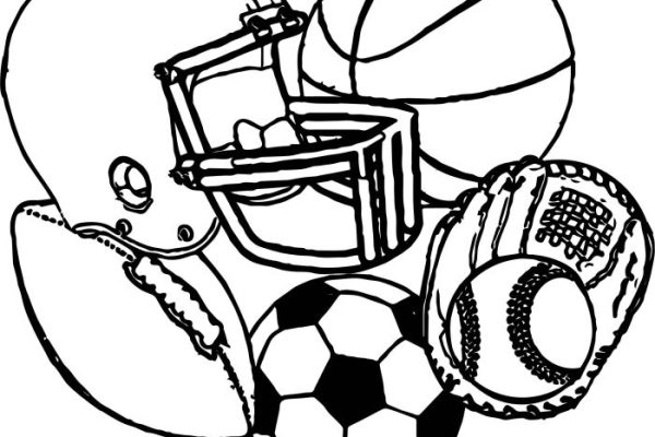 Animals playing sports coloring pages