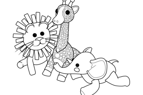 Free coloring pages of stuff animal