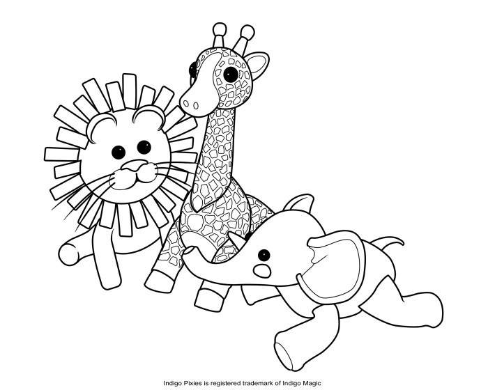 Free coloring pages of stuff animal