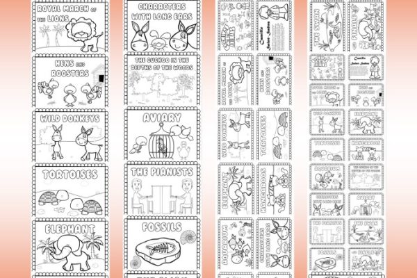 Carnival of the animals coloring pages pdf