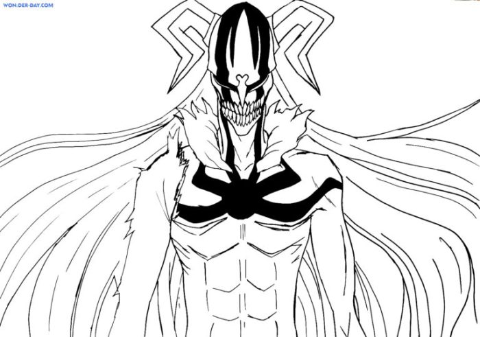 Anime bleach coloring page