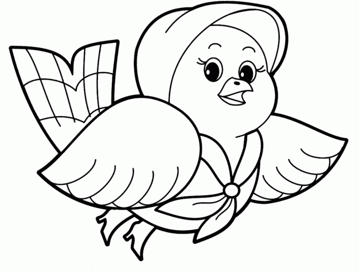 Animals easy coloring pages