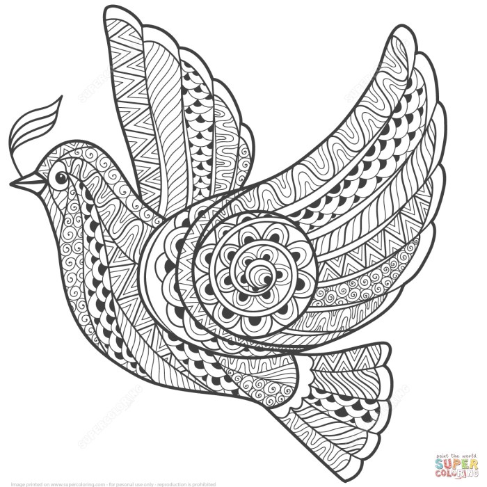 Animal zentangle coloring pages kids pdf