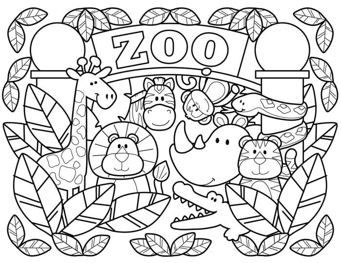 Animal coloring book with black cover