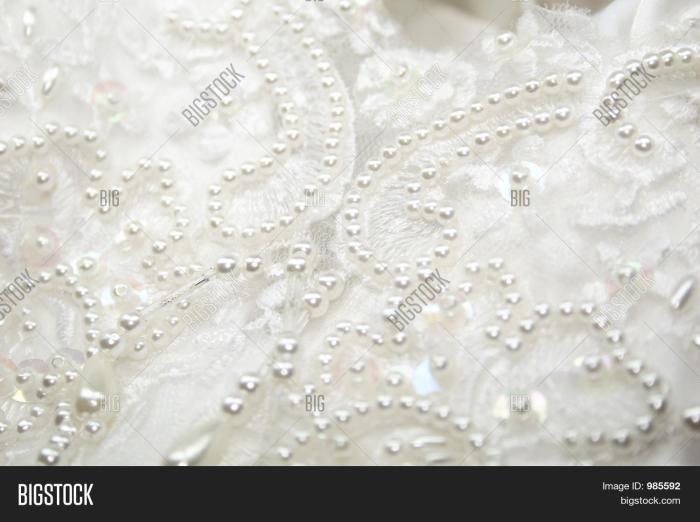 Fabric of wedding dresses