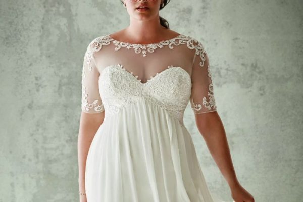 Low cost plus size wedding dresses