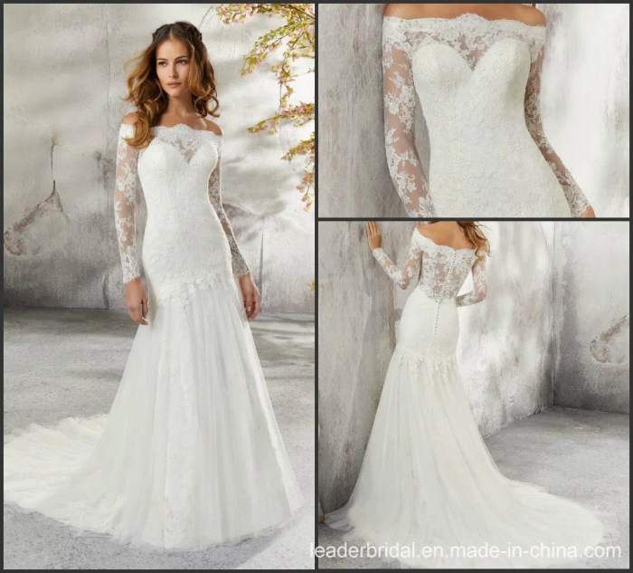 Affordable long sleeve wedding dresses