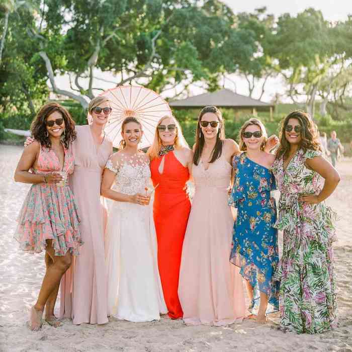 Fall beach wedding guest dress