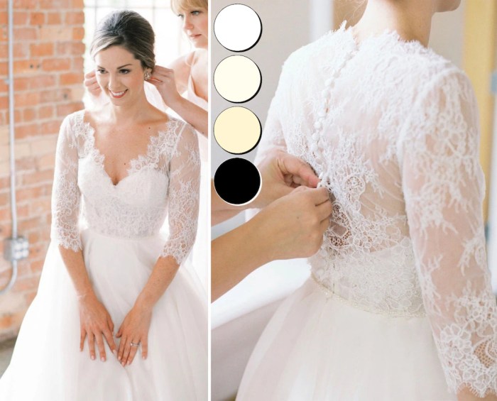 Lace bolero for wedding dress