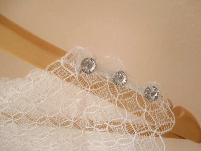 Lace on top wedding dress