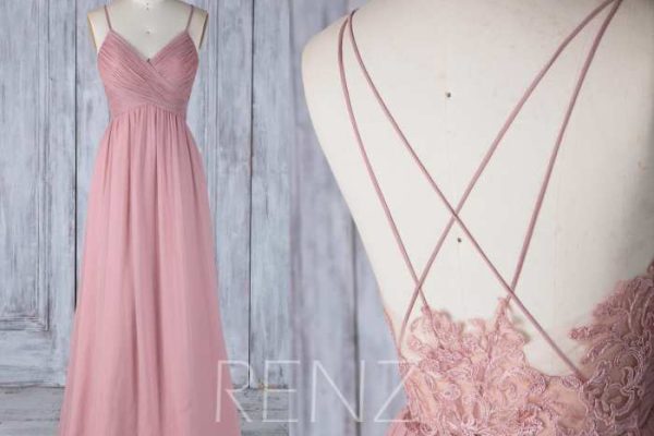 Dusty rose dresses for wedding