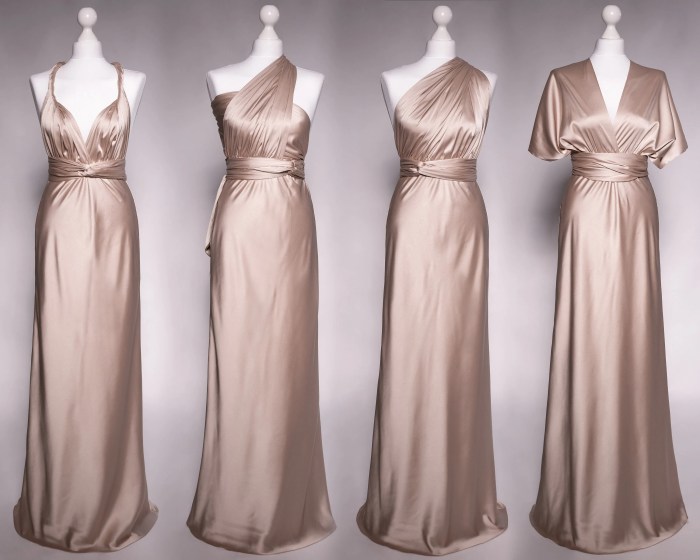 Champagne colored dresses for a wedding