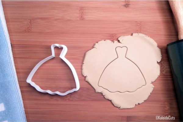 Wedding dress cookie cutter