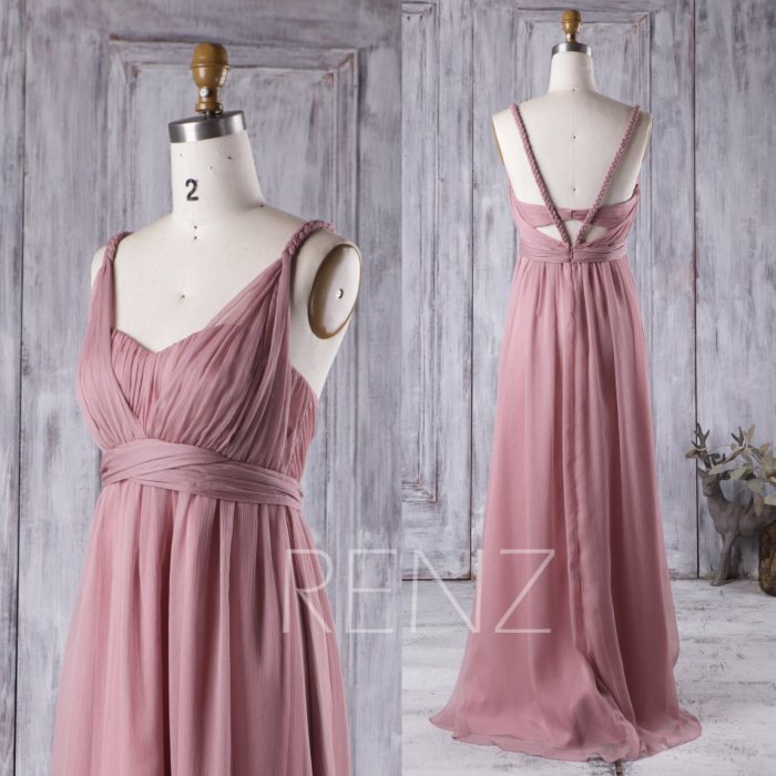 Dusty rose dresses for wedding