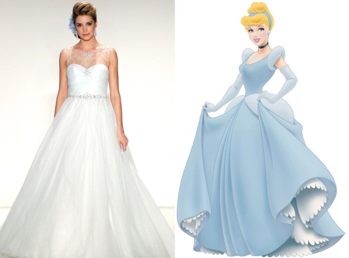 Cinderella wedding dress disney lily james glamour story weddings