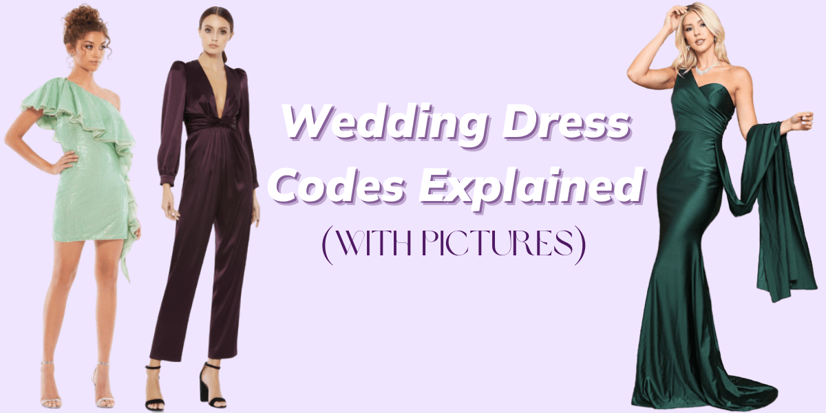 Wedding dress codes explained