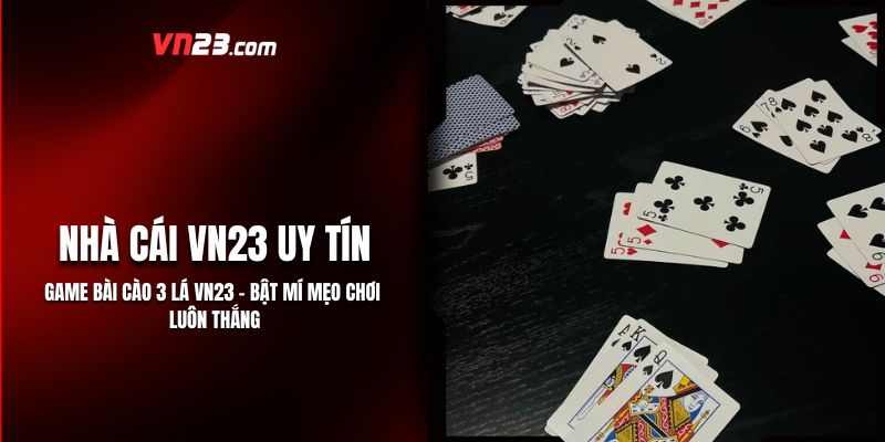 Game Bài Cào 3 Lá VN23 - Bật Mí Mẹo Chơi Luôn Thắng